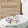 Bathroom Toilet Stickers Modern Minimalist Flowers Pattern Self-adhesive Paintings For Bathroom Decoration Toilet Decal