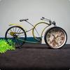 Железные Циклические Часы Модель Ручной Работы Винтажные Поворотный Руль Желтый