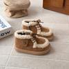 Детские ботинки малыш милые две хлопковые ботинки зима новые девочки Birkenstock ботинки теплые мальчики вельветовые короткие ботинки