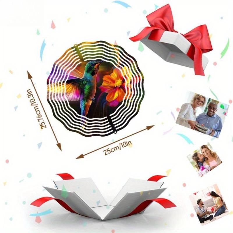 Светоотражающий стальной ветряной вертушка, Прочное уличное искусство для декора патио и сада