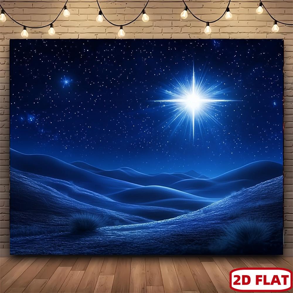2D plane 1 piece of starry sky and birth background used for taking photos festival decoration and general celebrations