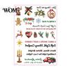 Handmade Gift Wrapping Stickers Christmas Candle Transfer Stickers, DIY Holiday Craft Supplies, Waterproof Easy Apply Decorative Decals for Making And
