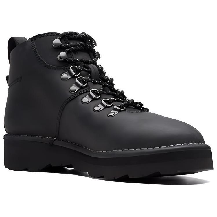 Clarks Универсальные Модные Удобные Ботильоны на Шнуровке Мужские ботильоны Черный 261688257