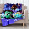 Super Monsters Theme Printed Blanket - Perfect for Couch, Bed, Travel & Outdoor Use | Machine Washable, Cozy & Durable.