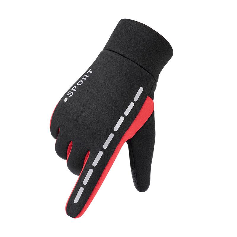 Перчатки для сенсорного экрана, мужские зимние плюшевые теплые перчатки, водонепроницаемые и ветрозащитные перчатки для альпинизма, велоспорта, мотоцикла, уличные перчатки для верховой езды
