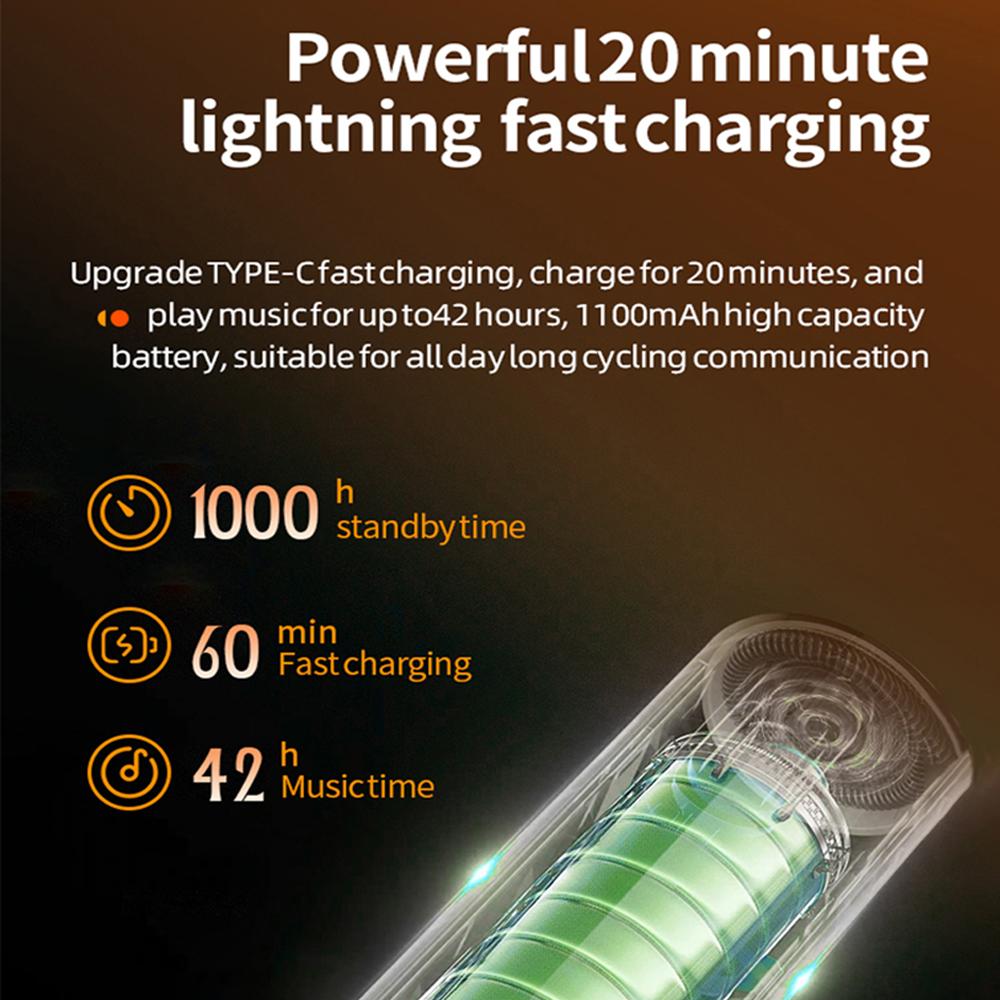 1/2x Motorcycle Intercom Helmet Headset BT5.3 With 300m Intercomunicador Waterproof Wireless Speaker Hands Free Call Interphone