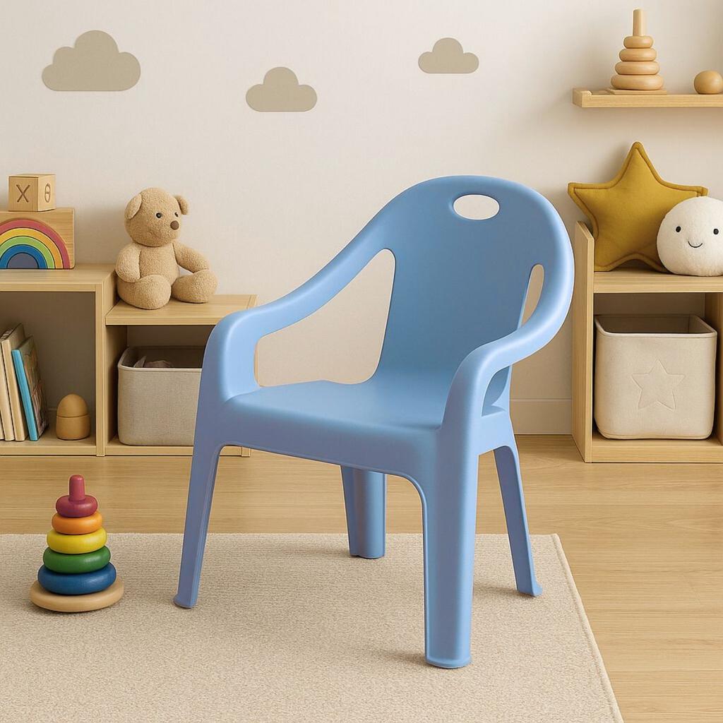 Lucky Plastic Baby Chair - Blue