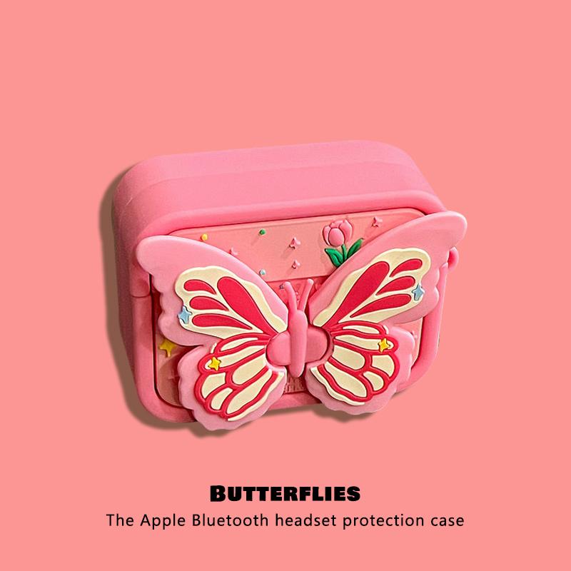 Чехол для наушников Cute Bear Hamburger для AirPods 4 Cover 2024, чехол для беспроводных наушников из силикона для AirPods Pro 2, зарядное устройство