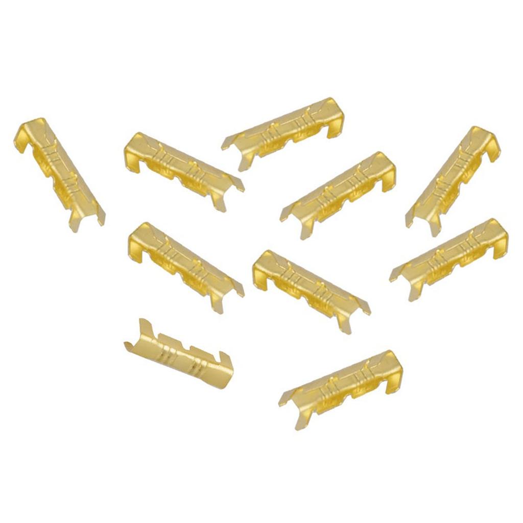 100Pcs Quick Connect Wiring Terminals Brass Crimp Terminals 0.5 1.5mm Wire Clamps Brass