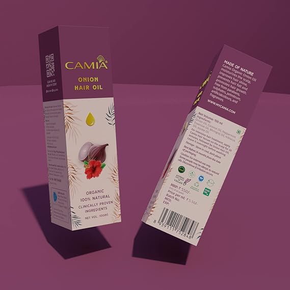 100% органическое луковое масло для волос | Масло для волос против выпадения волос | Питает кожу головы и стимулирует корни | Уменьшает выпадение и ломкость волос | 100 МЛ