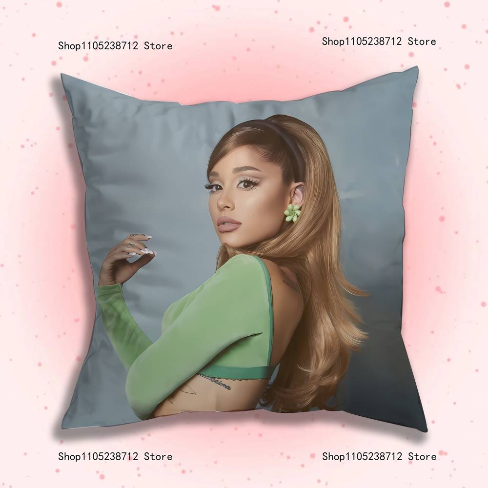 Singer A-Ariana G-Grandes Pillowcase Pillowslip Cushion Plush Boys Girl Cartoon Anime Kawaii Decoration Kids Birthday Cute Gifts