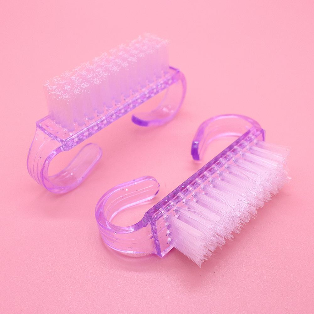 Small Glittery Horn Brush Nail Art Dust Cleaning Tool