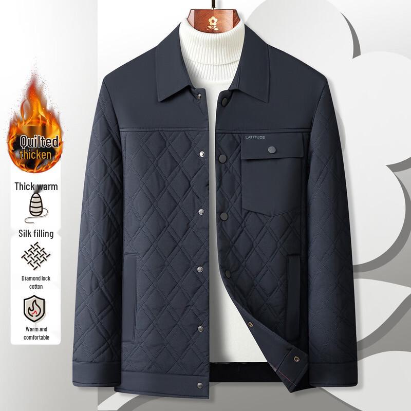 Мужская осенне-зимняя стеганая хлопковая куртка в стиле business casual от MONTAGUT