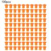 Для строительства Для безопасности 100 шт. Оранжевый грибок Для прочных пластиковых инструментов Легкая установка для 10 м до 25 м