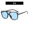 T-Shaped Double Beam Sunglasses Square Fashion Trend Sunglasses Retro Sunglasses