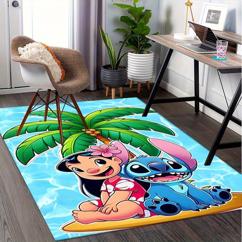 Office Rug Lilo Stitch theme 3D Printed Anti-Slip Rug-Machine Washable for Living Room