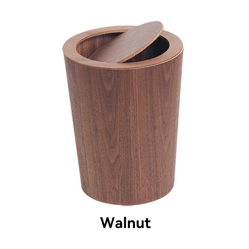 Garbage Can Wood Hotel Bedroom Toilet Trash Rubbish Bin Wastebasket