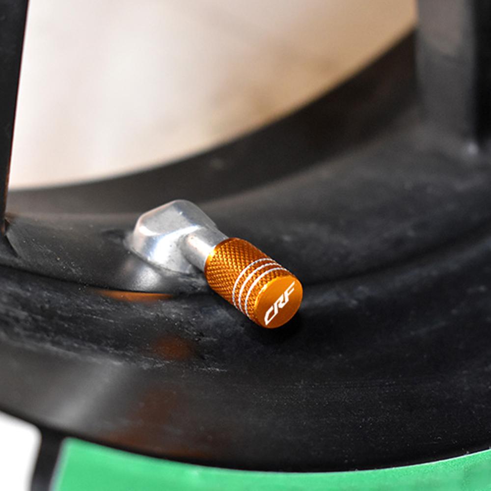 CRF Motorcycle Tire Valve Air Port Stem Cover Cap Plug CNC Aluminum Accessories For Honda CRF250R CRF450R CRF450X CRF 250 450 R akg256