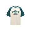 Reebok Color Block Raglan Short Sleeve T-Shirt Unisex Tops Gem-Green 24SRC421UGL7