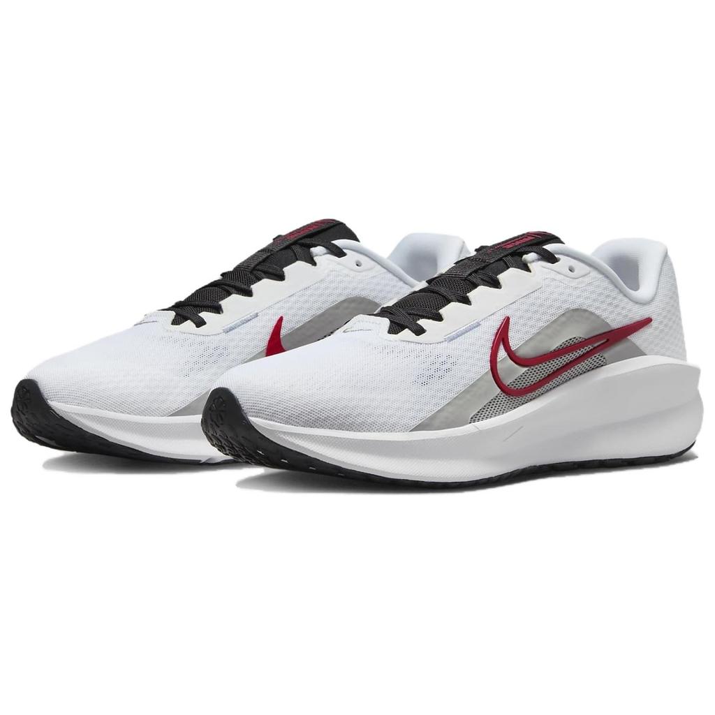 Nike Downshifter 13 White Fire Red Мужские кроссовки Светло-дымчато-серые Черные FD6454-104
