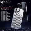Чехол из алюминиевого сплава для Iphone 15 14 Pro Max, чехол для Iphone 12 13 Pro, чехол для iPhone, полый рассеиватель тепла, подходит для защиты от падения