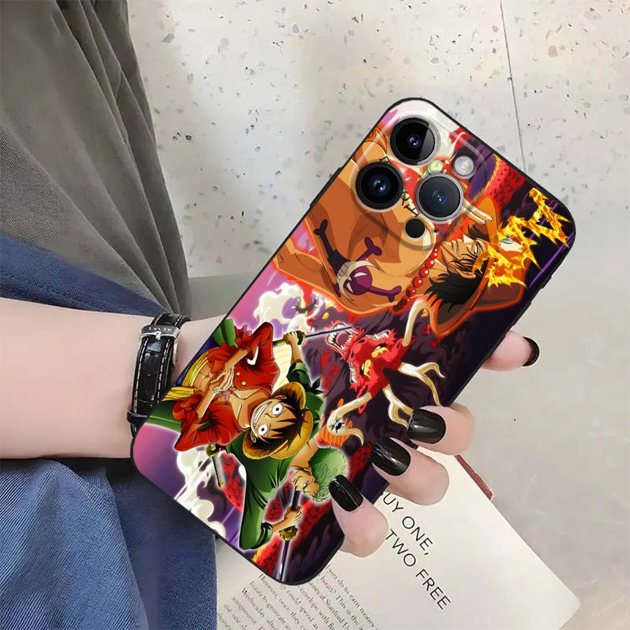 Чехол Пиратский Король Луффи Чоппер для iPhone XS Max 15 16 14 Plus XR 13 12 11 17 Pro Max 7 8 17Air Черный Мягкий Чехол для Телефона