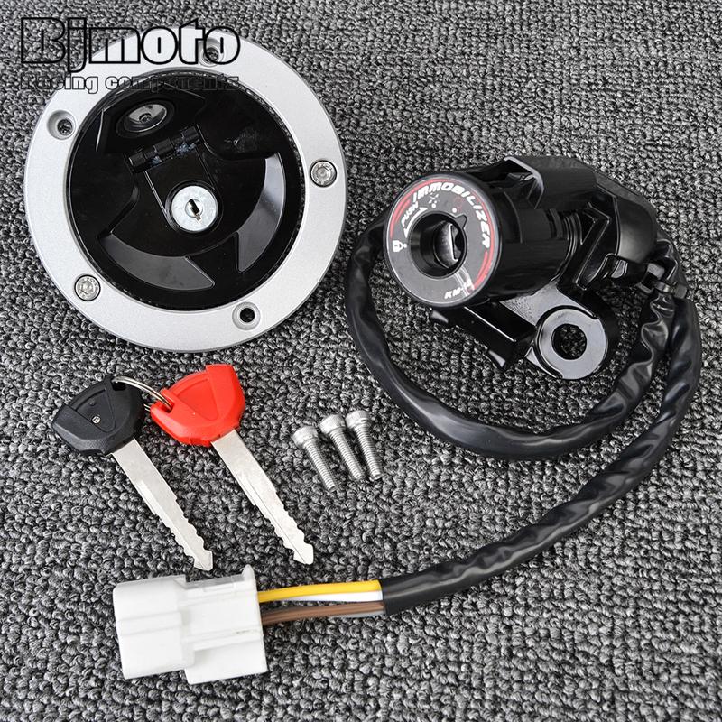 Fuel Cap Ignition Switch Seat Lock For Kawasaki ZX1400 ER650 ER6N EX650 ER6F EX400 Ninja ZX14R 650 400R 27005-0552 51049-0714