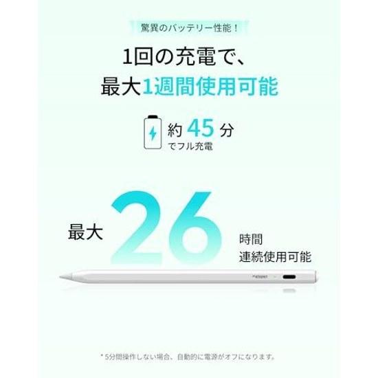 Metapen Air 8 стилус для iPad сенсорная ручка заменитель Совместимые модели Apple с 2018 2026 Быстрая зарядка Type-C защита от случайных нажатий без Bluetooth гладкое ощущение