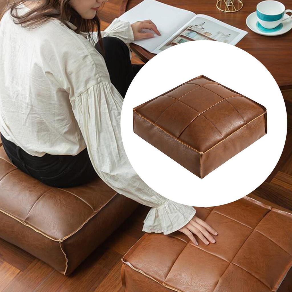 Табурет для ног Марокко Османский чехол Пуф Подставка для ног Подушка сиденья из искусственной кожи ручной работы