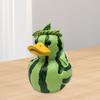 Fruit Duck Figurine Watermelon Dragon Fruit Cartoon Duck Resin Animal Statue Sculpture Home Office Decoration Ornament