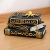 Книга заклинаний ведьмы и волшебника, настольное украшение на Хэллоуин, смоляная 3D-книга с черепом и паутиной, сложенная фигурка для домашнего стола, каминной полки, декора камина