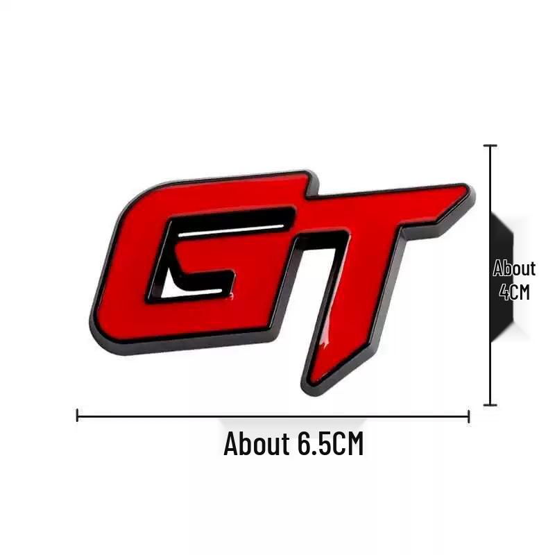 3D Металлический значок автомобиля GT и креативный набор боковых наклеек