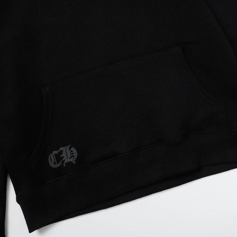 816 CHROME HEARTS 2026 Осень-Зима Новая Классическая Толстовка с Капюшоном Большого Размера с Логотипом, Подходит для Ношения Парами