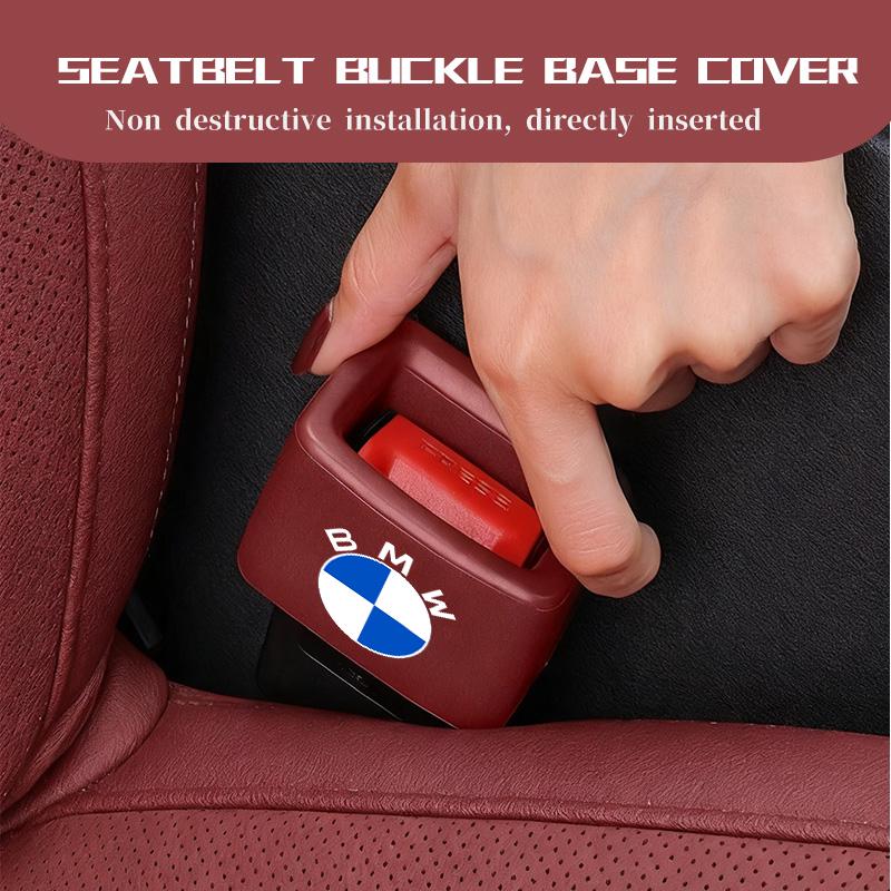 Car Seat Belt Buckle Safety Belt Base EVA Socket Protection Cover For BMW M Performance E36 E46 E60 E90 E91 E92 E93 F30 F20 QX8