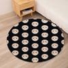 Halloween horror Printed Round Rug Carpet Chair Rug Area Rug Entryway Doormats,for Office Chair Living Room Bedroom Kitchen Room.