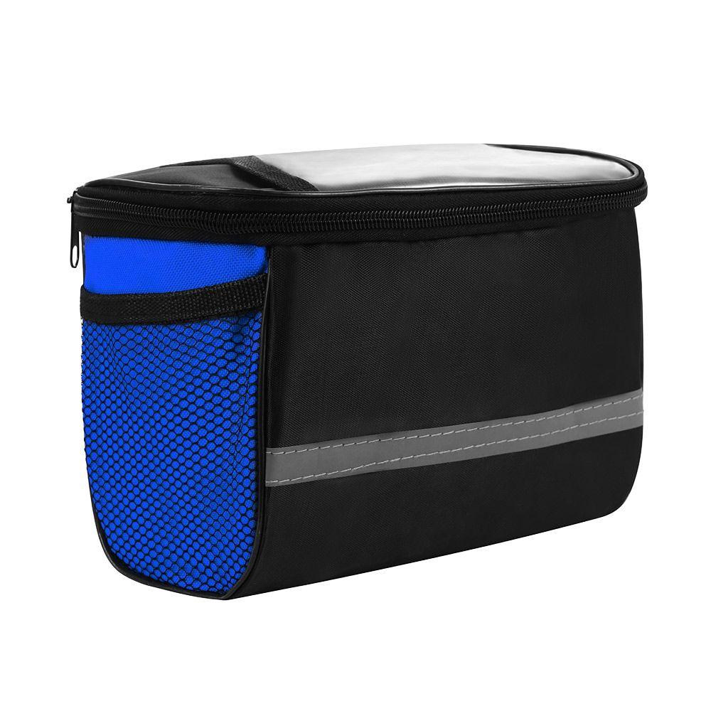 Sports Reflective Bike Pouch Bike Handlebar Bag Front Tube Basket Bicycle Bag Pannier