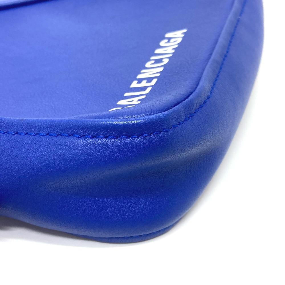 BALENCIAGA 476976 Triangle Clutch bag pouch accessory case blue/SilverHardware