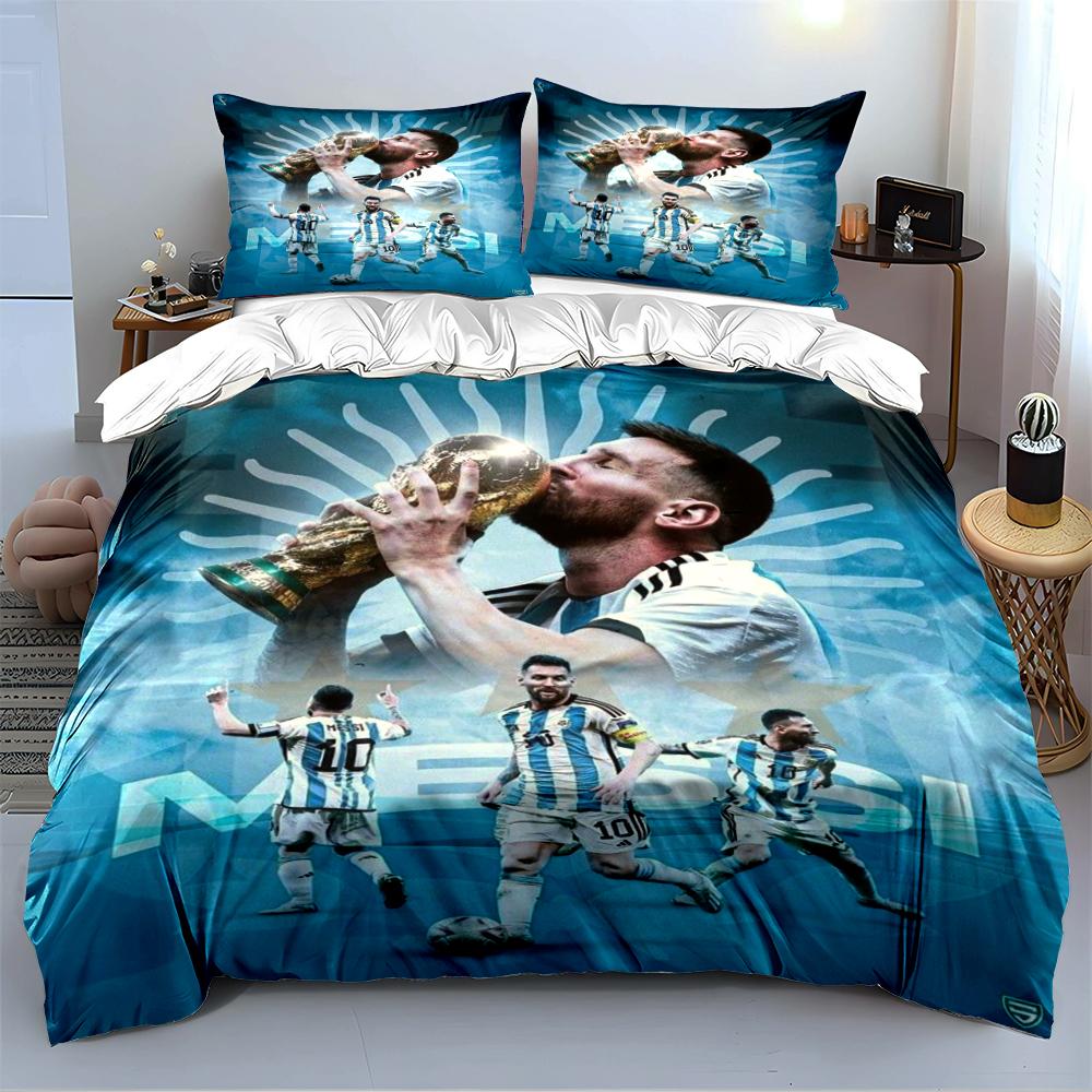 Soccer Champion Theme Set Bedding set (1 duvet cover, 2 pillowcases, duvet not included)