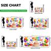 2D Flat Backdrop1pc Colorful Balloons Cake Birthday Gift Backdrop Banner Polyester Wall Decor For Living Room Bedroom Office Outdoor Decor