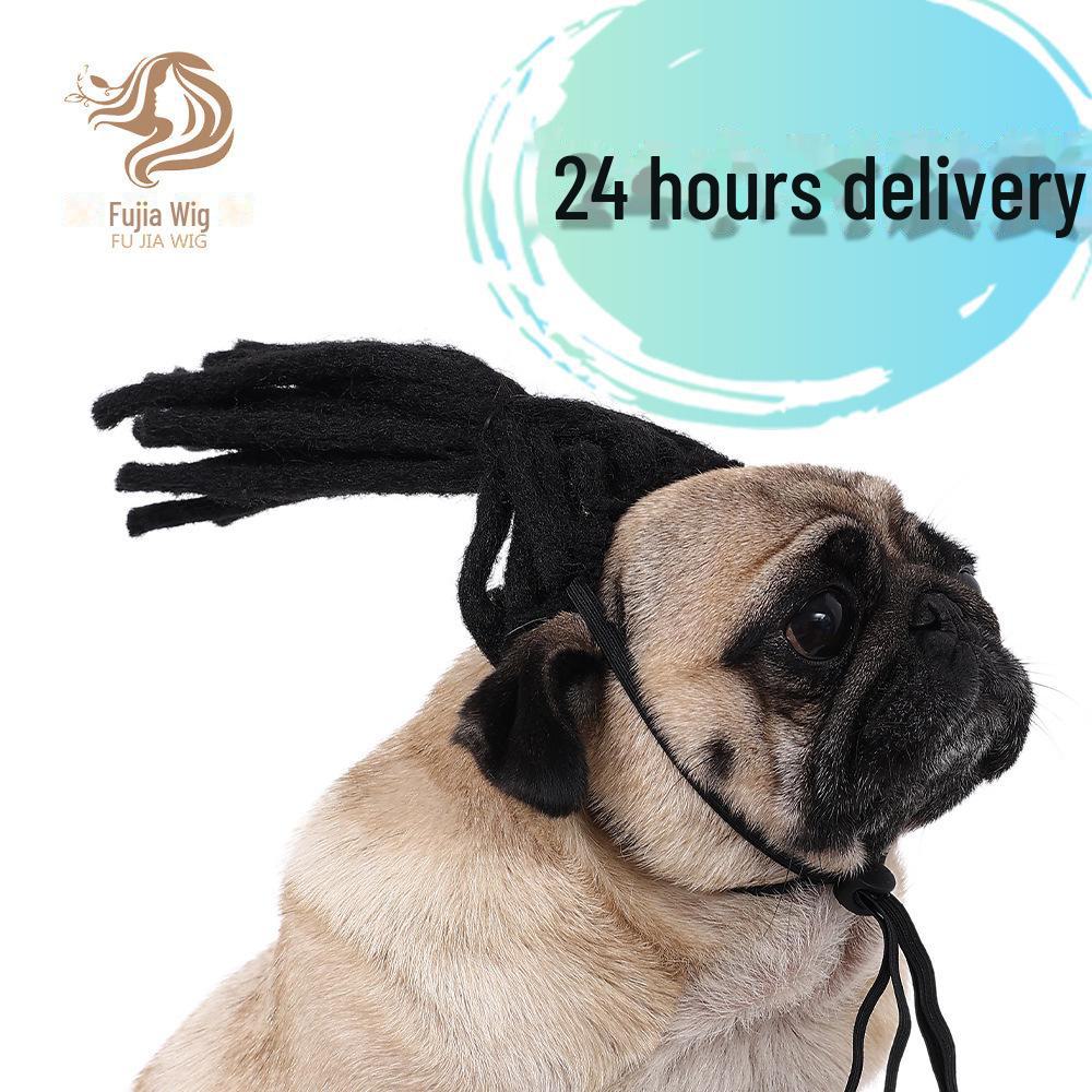 Парики для кошек и собак: Универсальные аксессуары для дредов на Рождество и Хэллоуин.