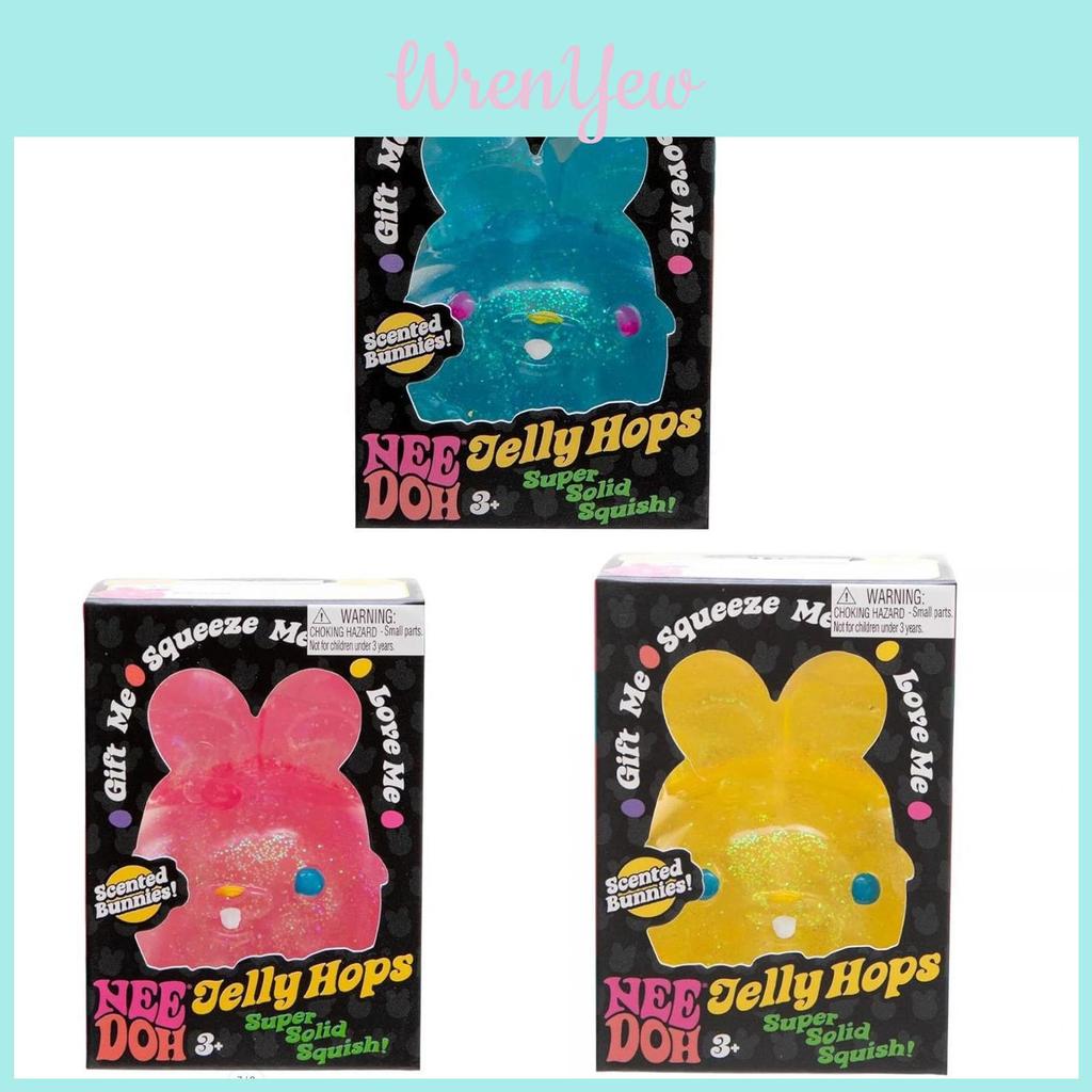 Пластичный кролик-прыгун Nee Doh Jelly Hops, игрушка-антистресс для детей, для сенсорного развития и развития мелкой моторики