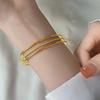 2023 Высококачественный модный золотой браслет - дизайн Three Lives Three Worlds для женщин