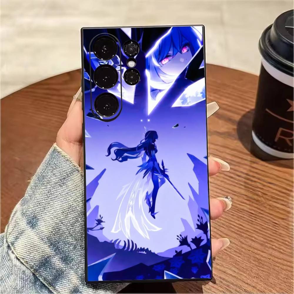 Чехол для телефона G-Genshin S-Skirk-k для Samsung S25, S24, S21, S22, S23, S20, Ultra, S26, Plus, Fe, Note, 5G Черный