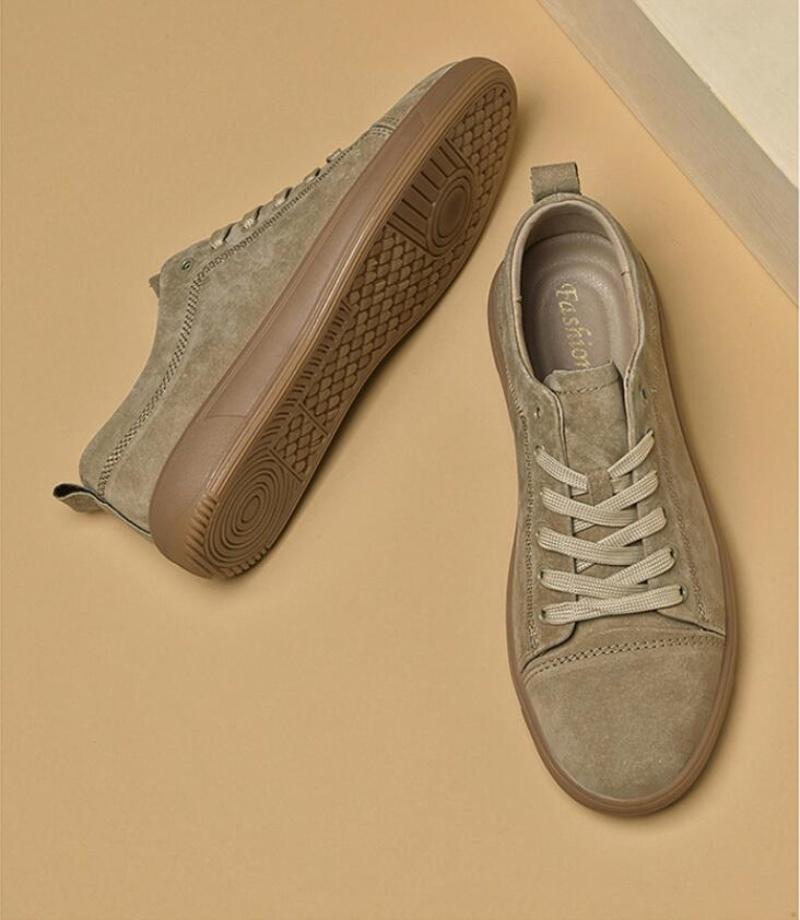 Sautumn New Fashion Casual Leather Shoes Lace-Up Comfortable Men'S Oxford Shoes Outdoor Soft Dress Shoes Non-Slip Sports Shoes