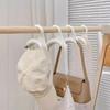 1pcs Widen Multipurpose Hangers Connection Hook Space Saving Hat Silk Scarf Shawls Handbag Hanging Rack Wardrobe Organizer