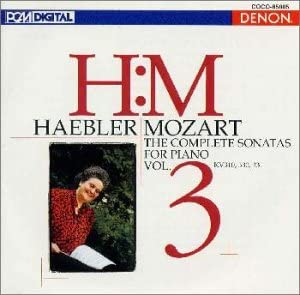 CD HAEBLER INGRID MOZART Mozart Complete Piano Sonatas 3 COCO85085 1998 Japan Classical Used