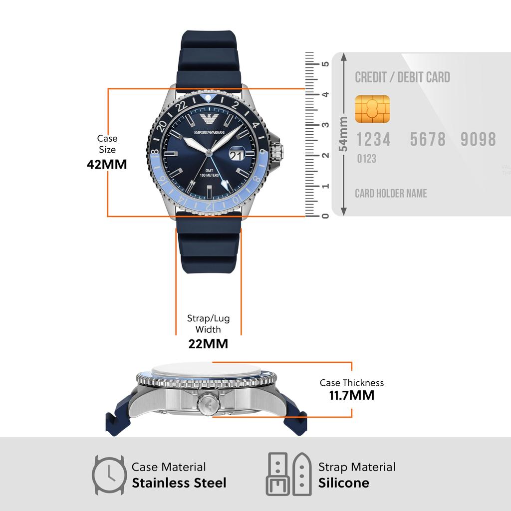 Часы WORLD EXPLORER AR11592 Blue [Emporio Armani] Мужские