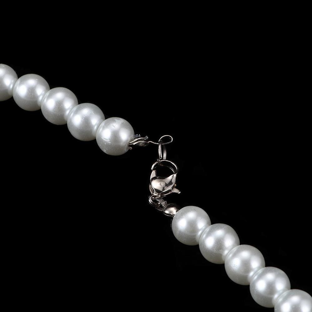 Fashion Strand White Oblate Necklace Pearl Freshwater 7-8mm