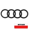 For Audi A3 A4 A4L A5 A6 A6L A7 A1 A8L Q2L Q5 Q7 Q3 RS S5 1Pcs 4 Ring Logo Car Hood Front Bonnet Grill Rear Trunk Emblem Sticker