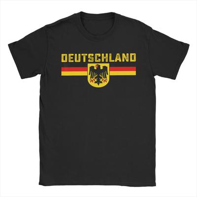 Германия Deutschland Немецкий Флаг Футболка Летняя 100% Хлопок Футболки Для Мужчин Мода Футболка С Коротким Рукавом Потрясающая Верхняя Футболка